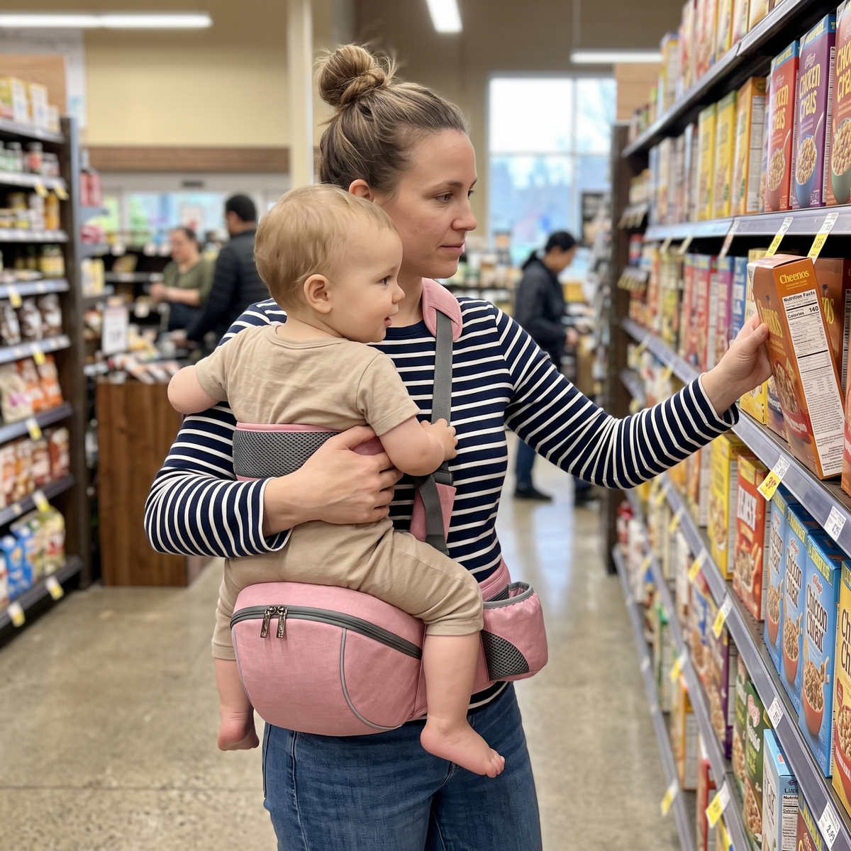 Shopping hands-free with the NestSeat
