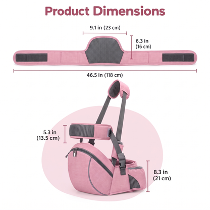 NestSeat Hip Carrier product dimensions